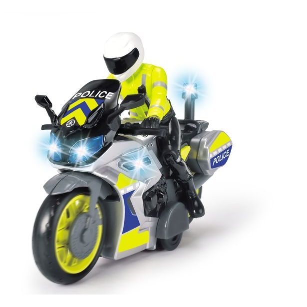 Policejní motocykl 17 cm s jezdcem