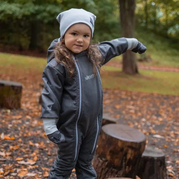 ESITO Rostoucí zimní softshellová kombinéza Lamb Grey
