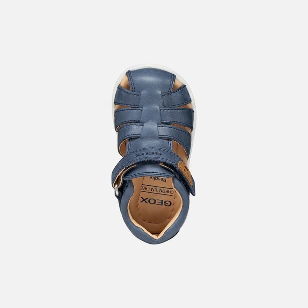 Tmavě modré chlapecké boty pro první krůčky Geox Sandal Macchia