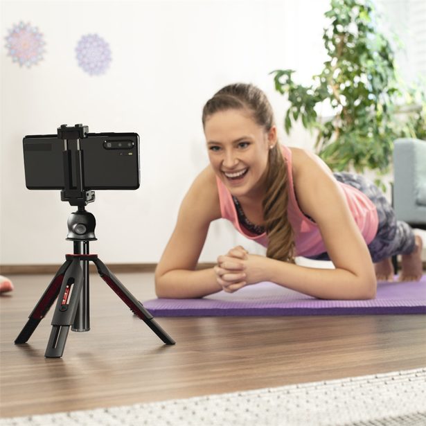 Hama Solid 80 Ball univerzální stativ / selfie tyč, Bluetooth dálková spoušť