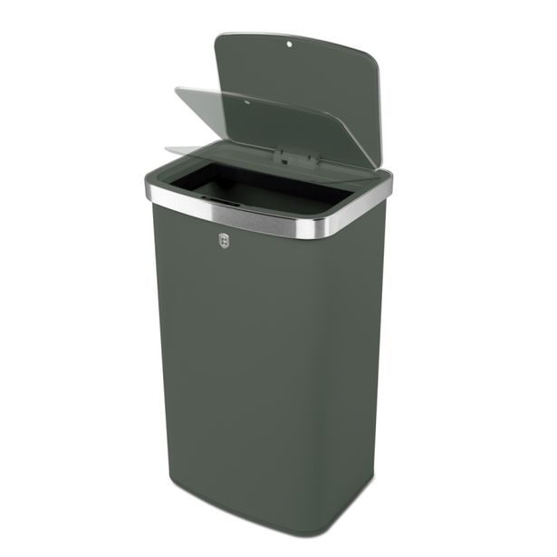 BERLINGERHAUS Koš odpadkový se senzorovým otvíráním 60 l Matte Green Collection BH-9797