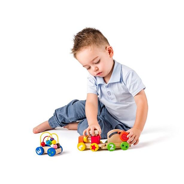 Skládací vláček se šroubem