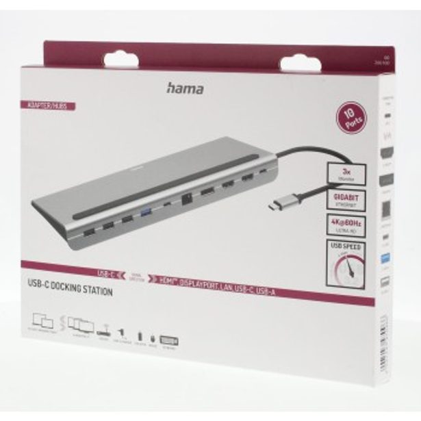 Hama USB-C hub ConnectOffice Pro, 10 připojení