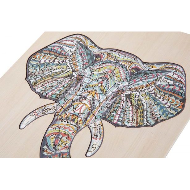 Dřevěné puzzle Slon - 137ks