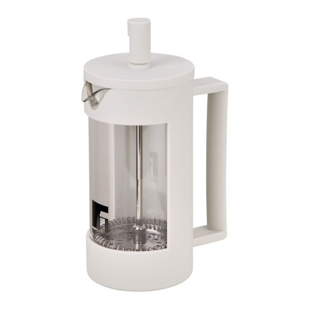 BERGNER Konvice na čaj a kávu LINES French Press 350 ml bílá BG-38360-GY