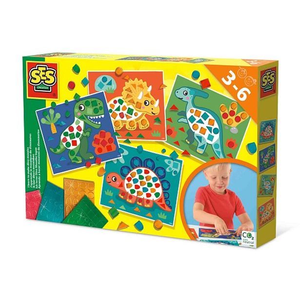 SES Učím se mozaiky - velká sada dinosauři