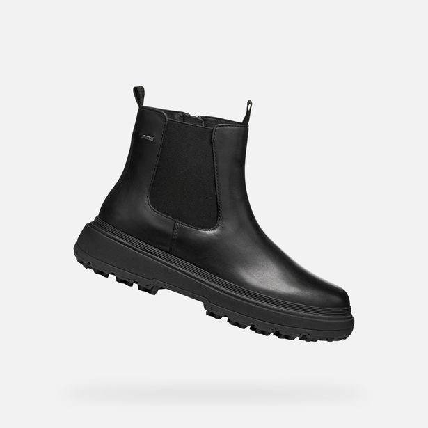 Černá dámská kotníková obuv Geox Lamidie + Grip ABX