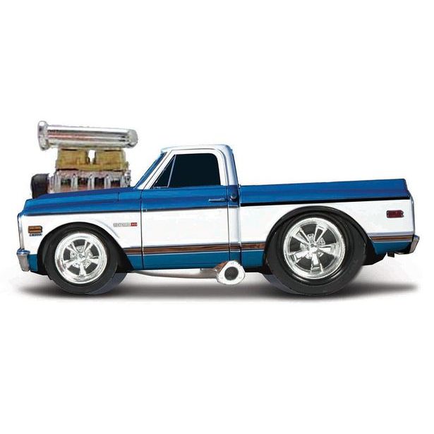 Maisto Maisto - Muscle Machines - 1972 Chevrolet C10 Pickup, modro-bílá, 1:64
