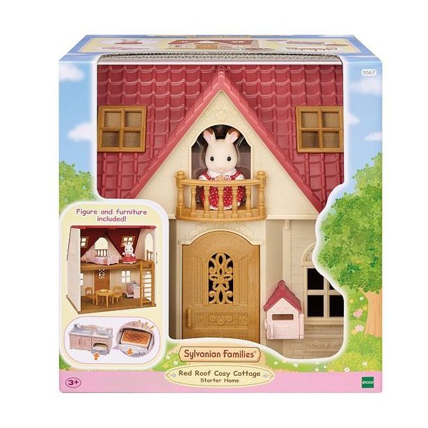 Sylvanian family Základní dům s červenou střechou nový