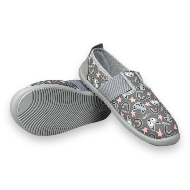 Dívčí BAREFOOT domácí obuv Befado Softer - Duha