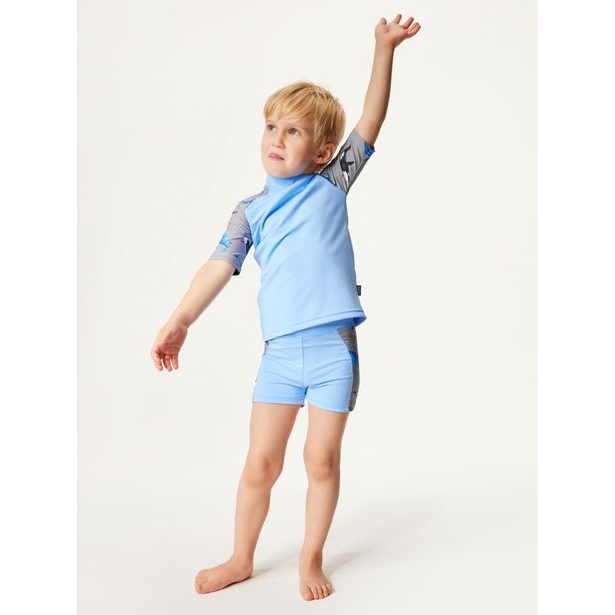 Unuo, Dětské plavky s UV ochranou 50+, Sv. Modrá, Velryby