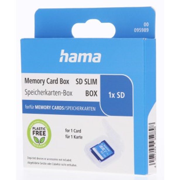 Hama SD Slim Box, pouzdro na 1 SD kartu, průhledné