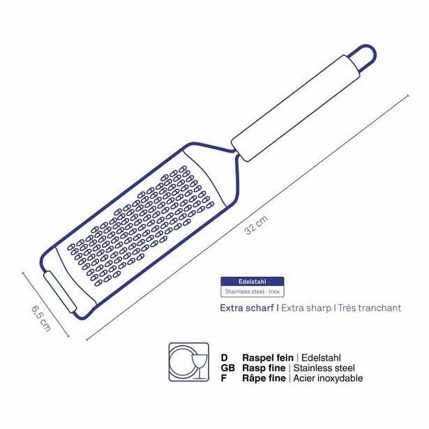 KELA Struhadlo jemné Rondo nerez 3 mm KL-12575