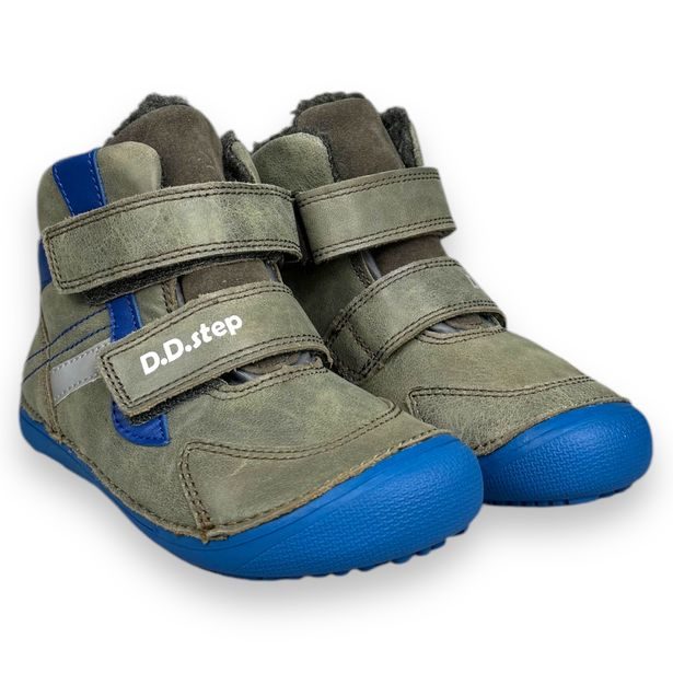 D.D.step barefoot dětské zimní boty - Šedé