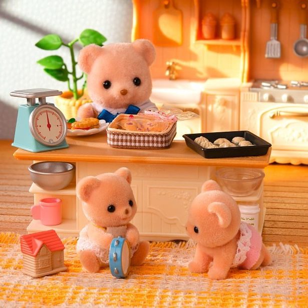 Sylvanian family Dvojčata sušenkoví medvídci s motorkou