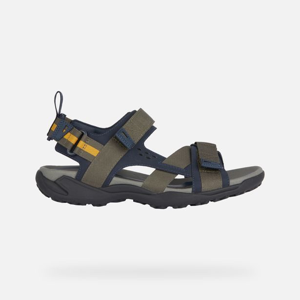 Khaki pánské sandály Geox Terreno + Grip