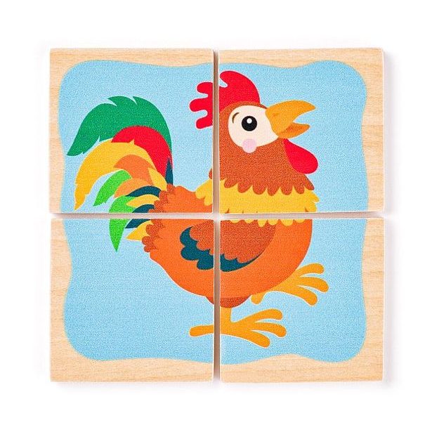 WOODY Minipuzzle - Zvířátka