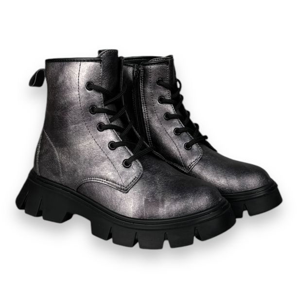 Dětská celoroční kotníková obuv IMAC - Metalické černé