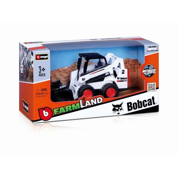 Bburago ASST 10 cm Bobcat stroje (12ks - 4druhy)