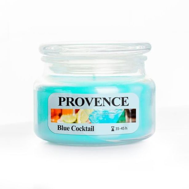 Provence SVÍČKA VE SKLE S VÍČKEM 200G BLUE COCKTAIL_hamashop