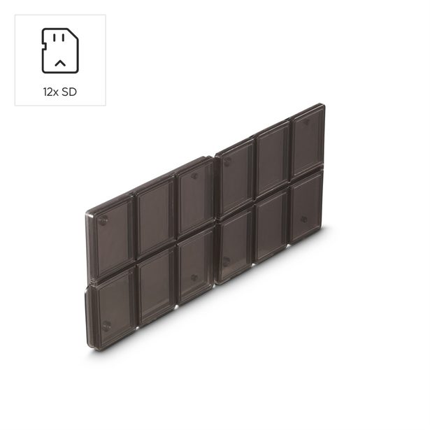 Hama pouzdro na 12 SD paměťových karet, černé/průhledné