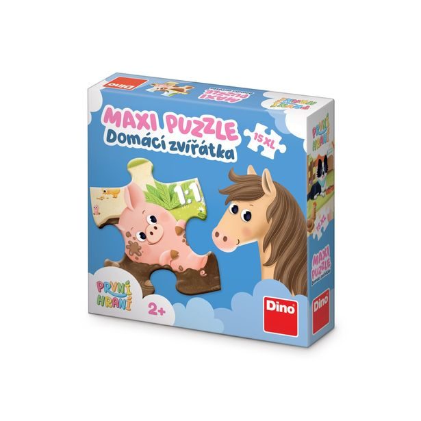 PRVNÍ HRANÍ: DOMÁCÍ ZVÍŘÁTKA 15 maxi Puzzle