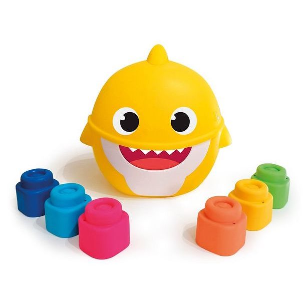 CLEMENTONI Clemmy baby - Baby Shark - Kyblík s kostkami malý