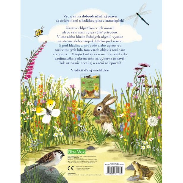 SVET JEŽKOV, UŠIAKOV a ďalších chlpáčov – Kniha samolepiek