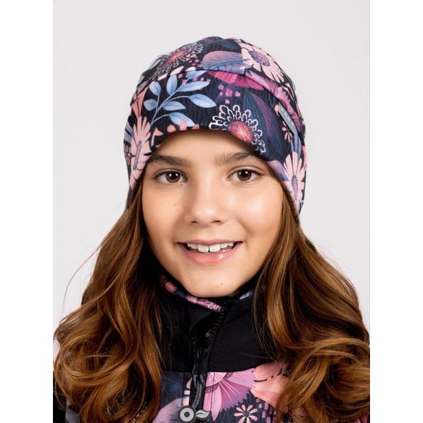 Unuo, Dětská čepice fleecová Sport, Kouzelné květiny