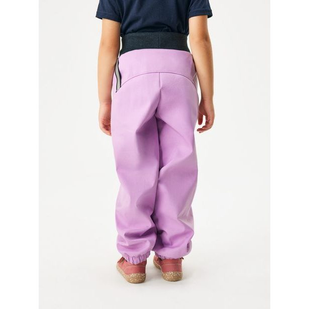 Dětské softshellové kalhoty s beránkem Light, Lila