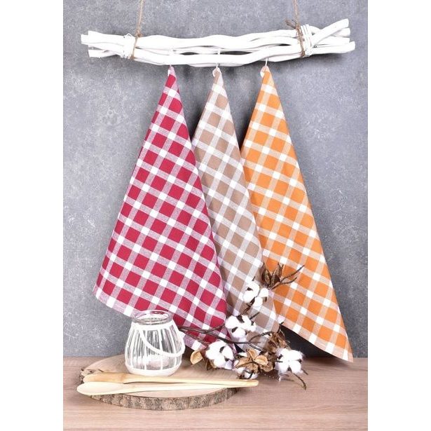 utěrka 3ks 70x45cm MIX KÁRO-kuch., 100%bavlna