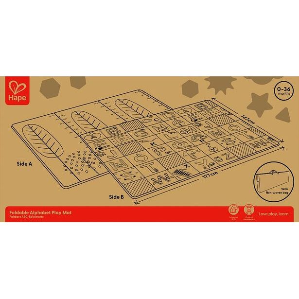 Hape Velká skládací podložka s abecedou