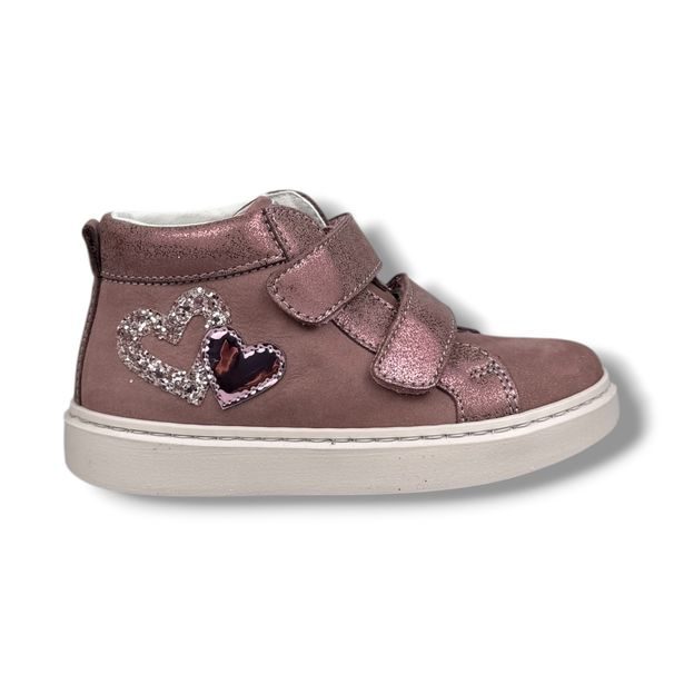 Ciciban Flora DARK ROSE – Dětské kožené kotníkové boty