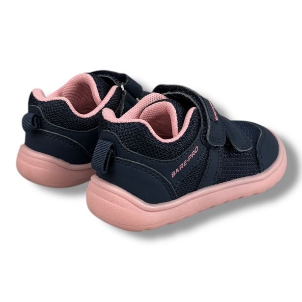Dětská BAREFOOT celoroční obuv Protetika tmavě modré s růžovými prvky