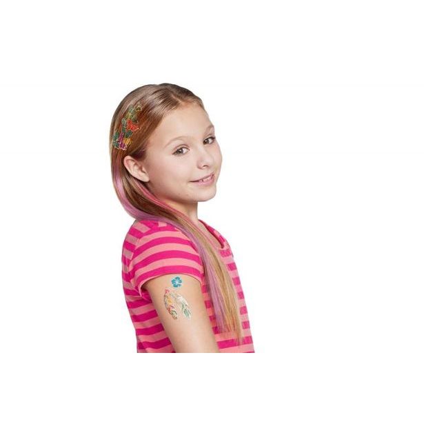 Křídy na vlasy a tetování