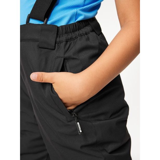 Unuo Dětské zimní rostoucí oteplovačky Ski, Černá