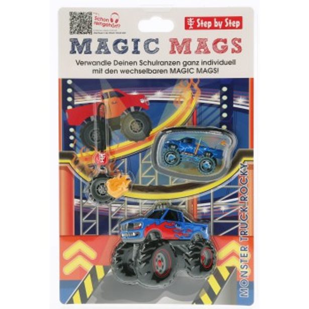Doplňková sada obrázků MAGIC MAGS Monster Truck Rocky k aktovkám GRADE, SPACE, CLOUD, 2IN1 a KID