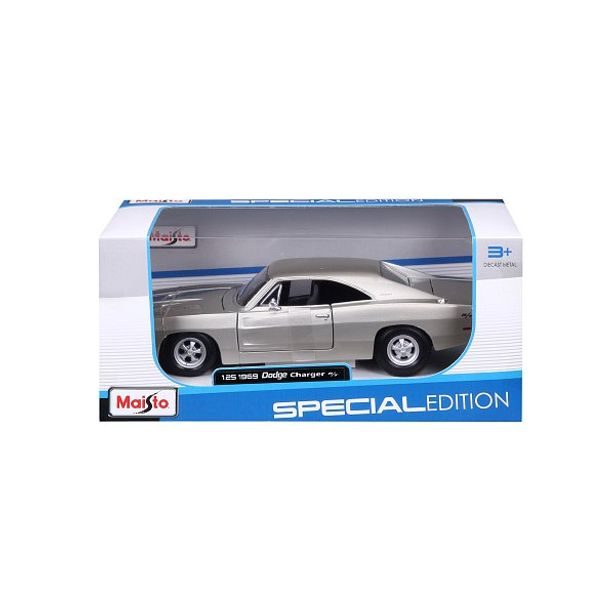 Maisto Maisto - 1969 Dodge Charger R/T, stříbrná, 1:25