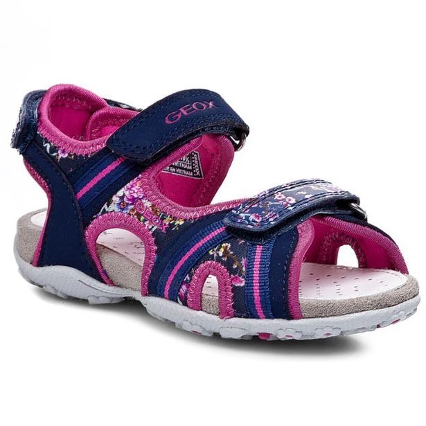 GEOX JR SANDAL ROXANNE NAVY/FUCHSIA