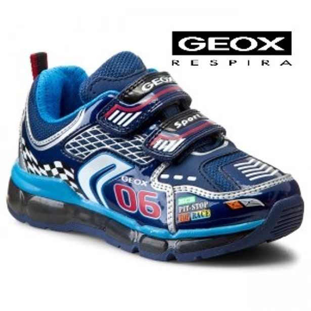 Dětské boty GEOX J ANDROID BOY NAVY/SILVER