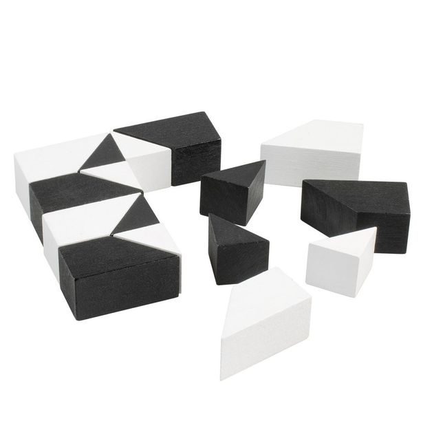 Tangram - černobílý
