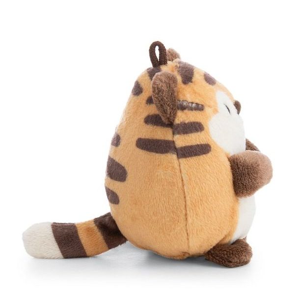 NICI NICI plyš MyMochi Tygr Tiggy 8cm v kostýmu hamburger a okurkou,set dárkové balení 8,5x6,5x10cm