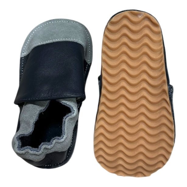 Hopi Go! Barefoot kožené capáčky - šedé