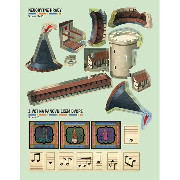 MISE STŘEDOVĚK – Pátrej a lušti se samolepkami