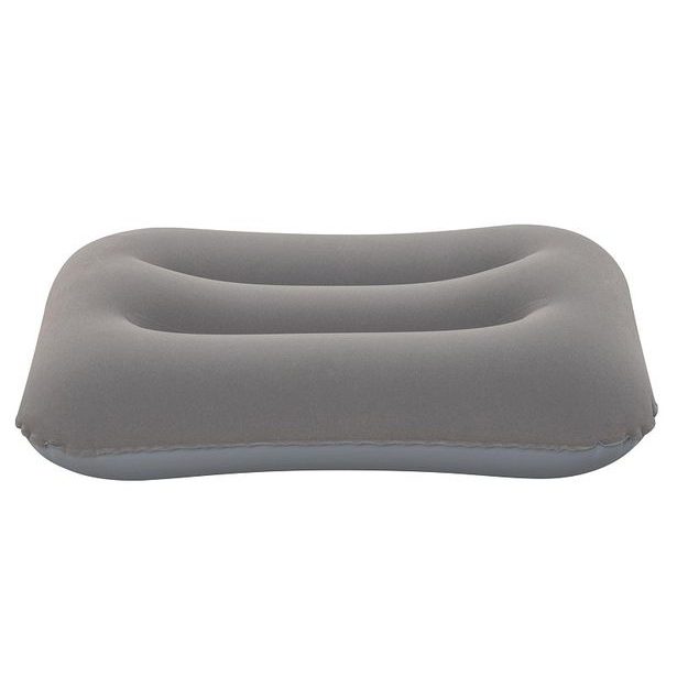 Semišový nafukovací polštář - mix 2 barvy, 42x26x10cm