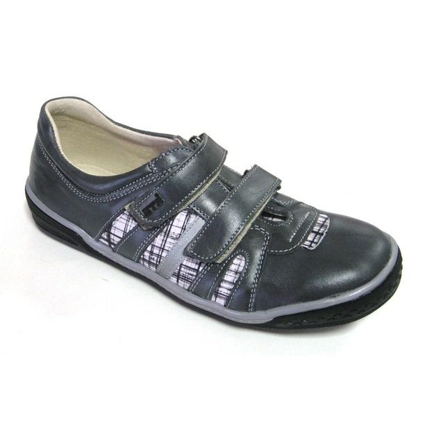 Dětská celoroční obuv KTR 221/ šedá popel mačk. + kostka; Velikost bot: 35