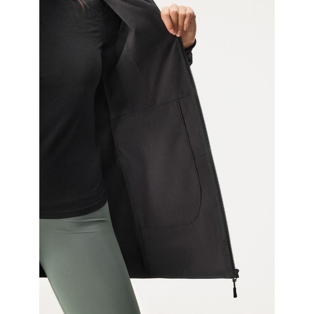 Unuo, Dámský softshellový kabát s fleecem Street, Černá