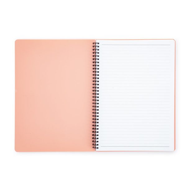 Twin wire blok A4 PP PASTELINI meruňková