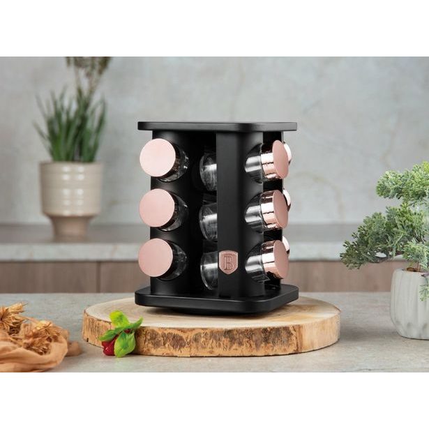 BERLINGERHAUS Kořenky v otočném stojanu 13 ks Black rose BH-8559