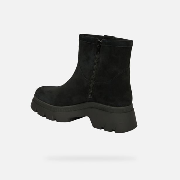 Černá dámská kotníková obuv Geox Pluette
